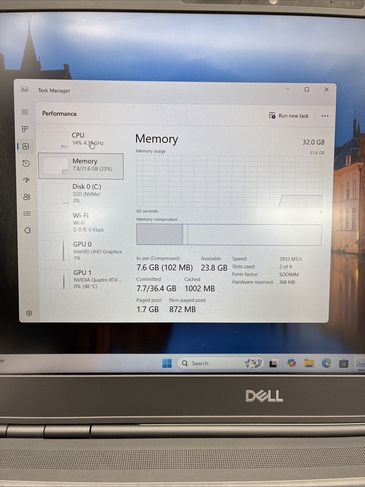 Dell Precision 7550 NVIDIA Quadro RTX 3000 2.4GHz Intel Core i9-10 32GB 512 |L24