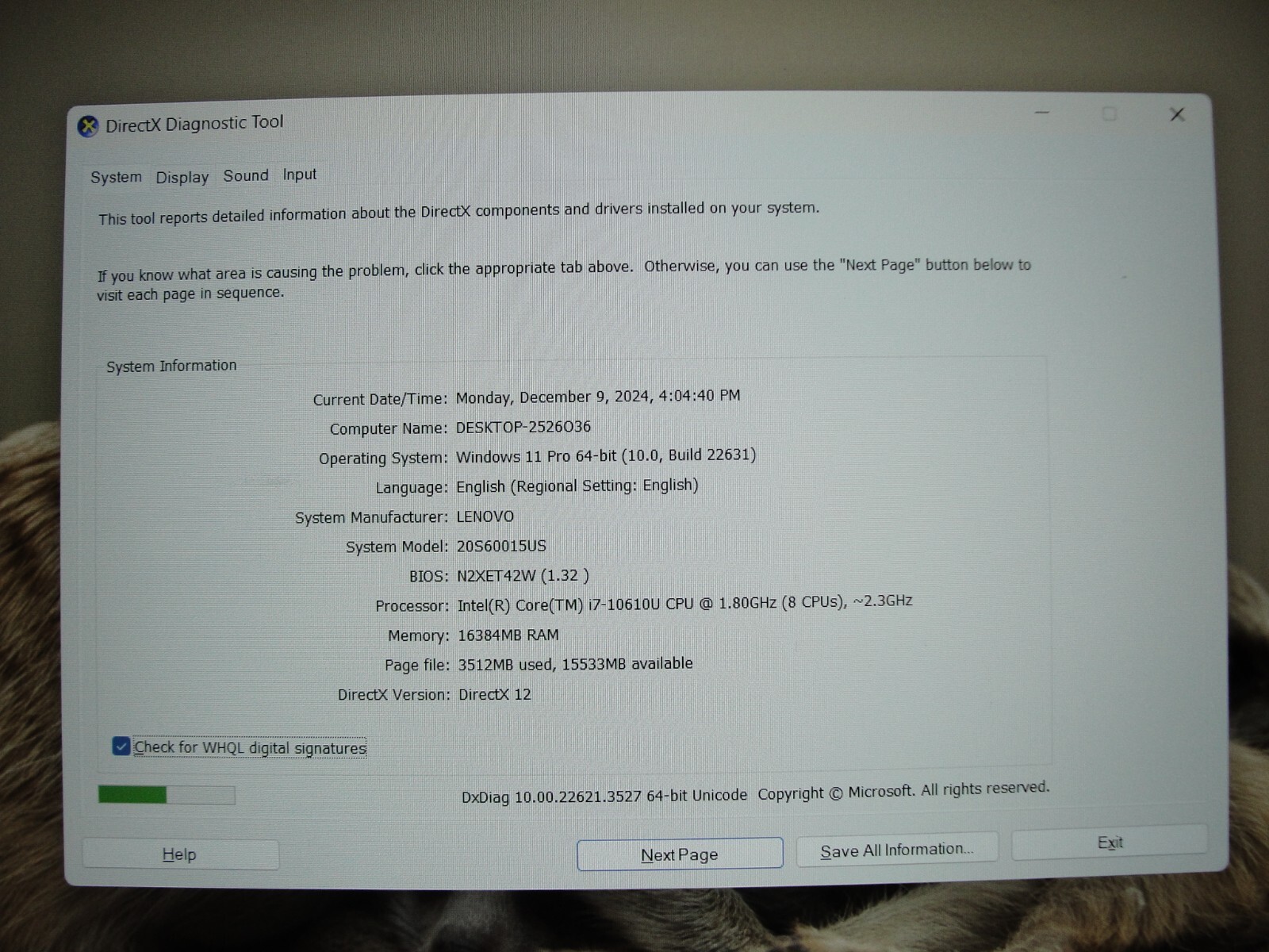 Lenovo ThinkPad T15 Gen1 15.6” FHD Intel Core i7-10610U 1.8GHz 16GB 256GB SSD