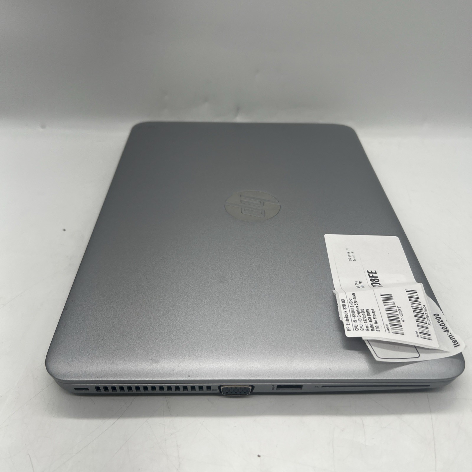 HP EliteBook 820 G3 i5 6300U 2.4GHz 4GB RAM No Drive BIOS ONLY Bad Battery
