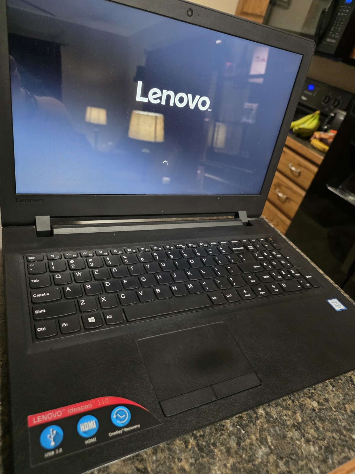 Lenovo IdeaPad 110 15.6″ Intel Core i3 Windows Laptop Black Webcam HDMI Charger