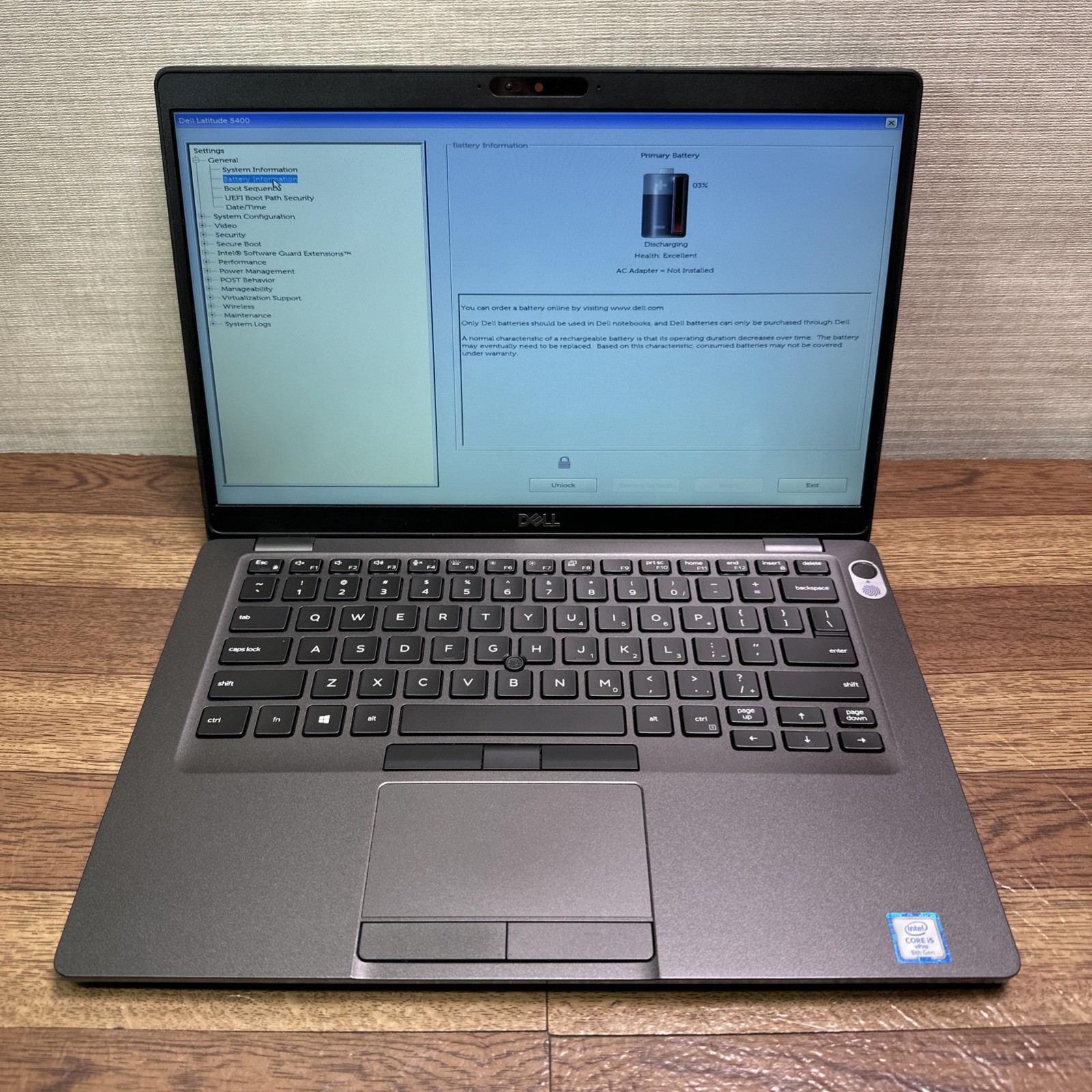 Dell Latitude 5400 14″ Core i5-8350U 1.70GHz 256GB SSD 8GB RAM DDR4