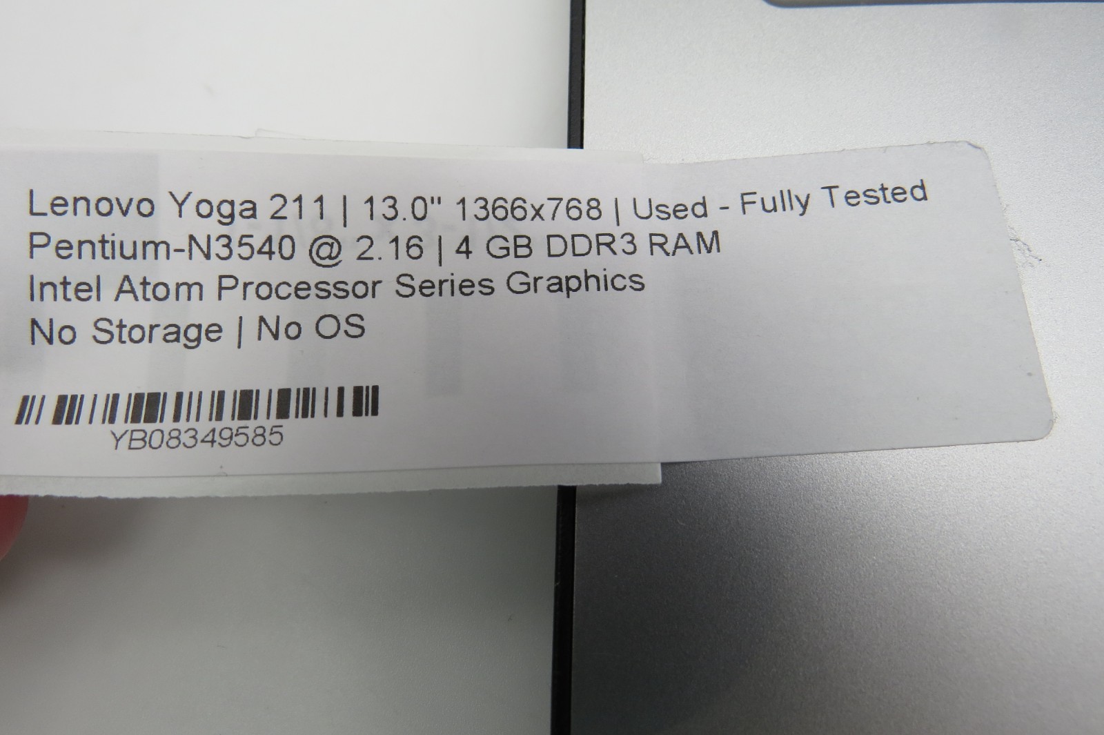 Lenovo Yoga 211-13″-Pentium-N3540@2.16GHz-4GB DDR3 RAM- NO OS-NO STORAGE