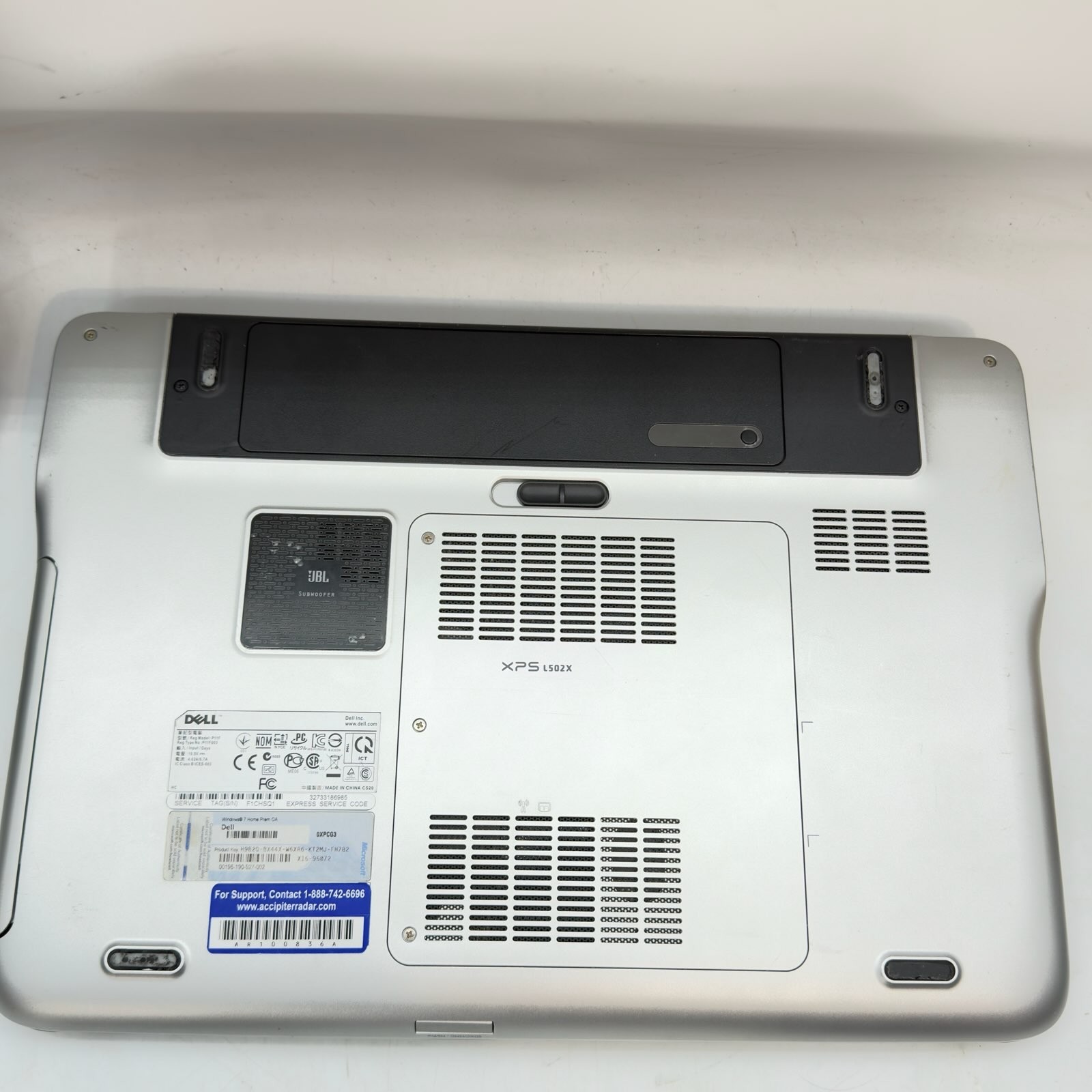 DELL 15 XPS L502X 15.6” HD i3-2310M 4GB 750GB GT 525M No OS BIOS Works + Charger