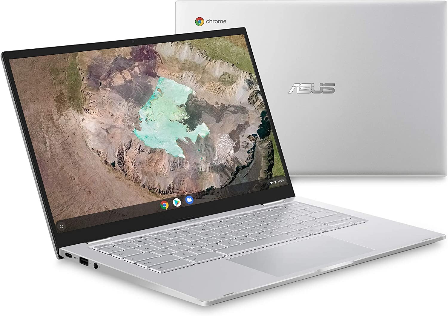 ASUS Chromebook C425 Clamshell Laptop, 14″ FHD 4-Way NanoEdge, C425TA-AS348F NEW