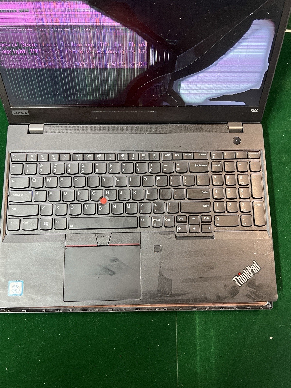 Lot Of 2 LENOVO THINKPAD T590 & T580 INTEL CORE I5 8TH NO RAM NO HD