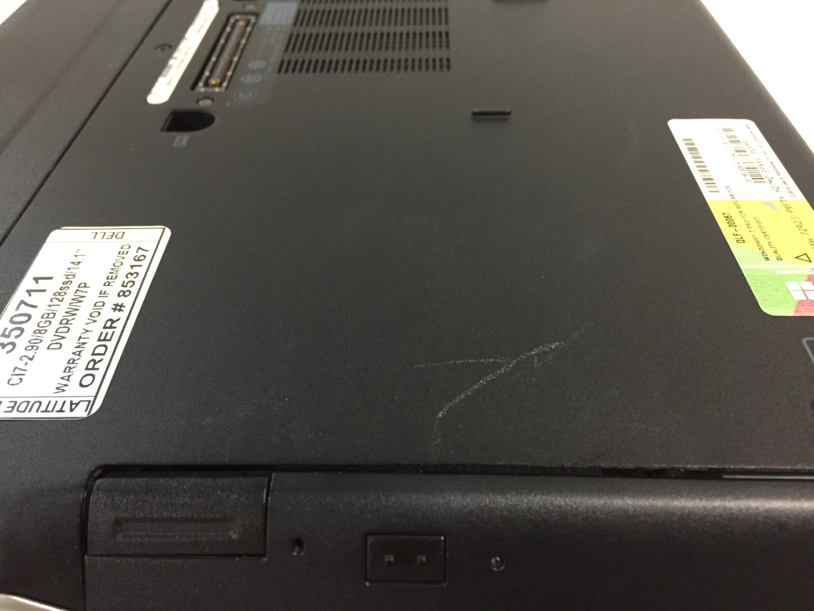 *Bad Battery* Dell Latitude E6430S 14.1″ Laptop/i7-3540m/8GB/128GB SSD/DVDRW/W7P