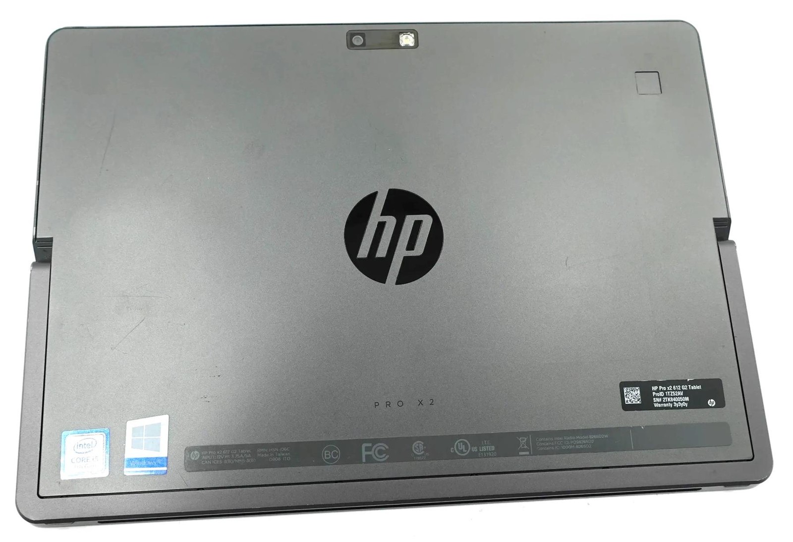 HP Pro X2 612 G2 Tablet Core i5-7Y54 1.20GHz 8GB 128GB SSD