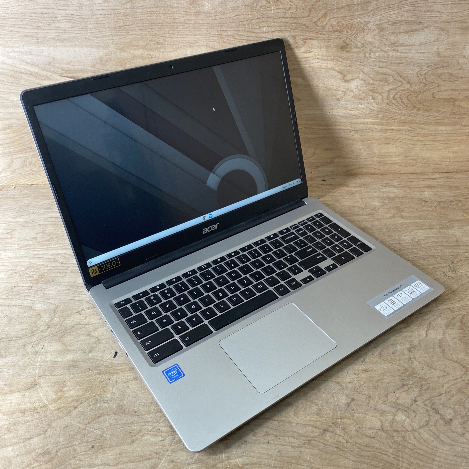 Acer 315 Chromebook 15.6in Intel Celeron N4020@1.1GHz/ 4GB RAM/