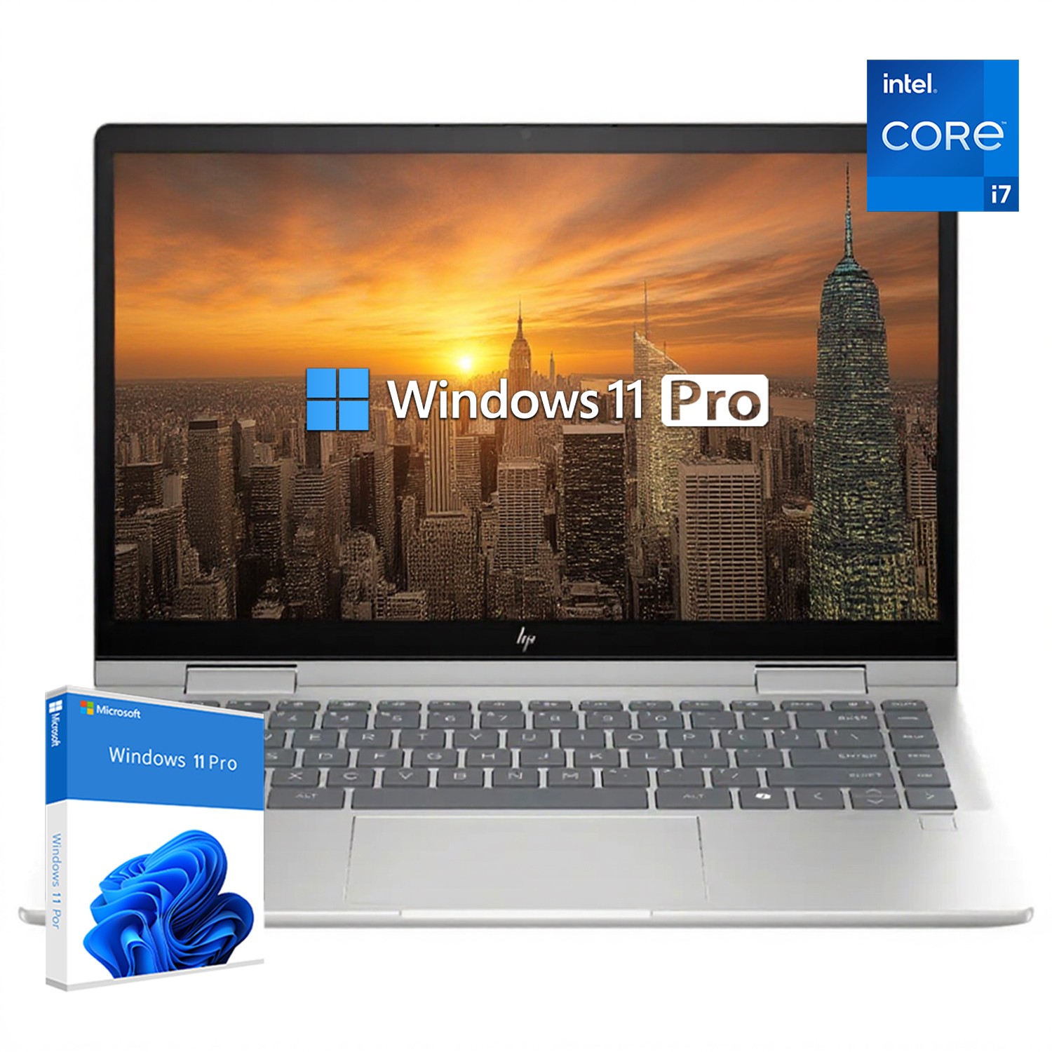 📍HP 15.6 in Touch Laptop Intel 10 Core i7 5GHZ 32GB RAM 2TB SSD, Windows 11 Pro