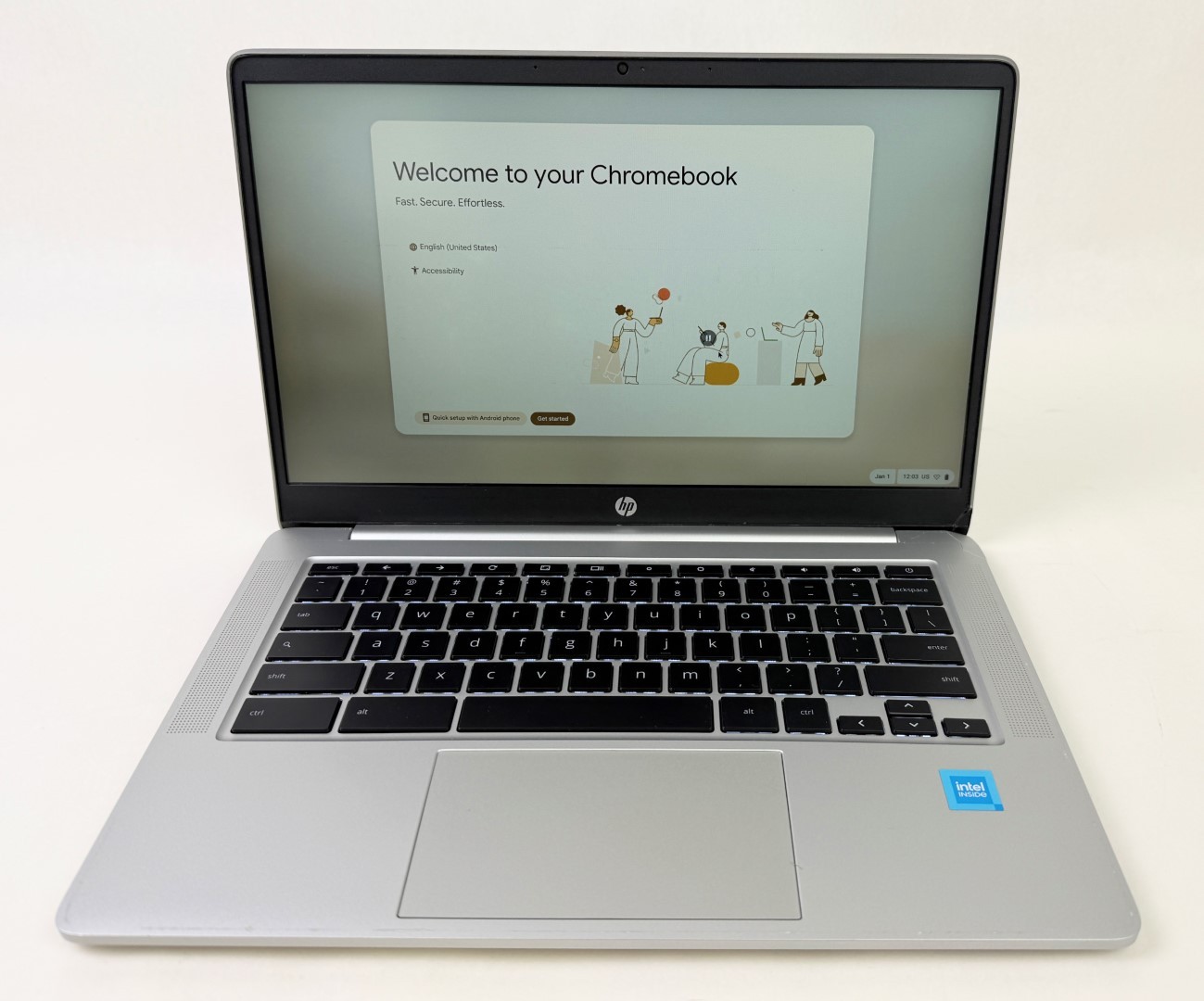 HP Chromebook 14a-na1093cl 14″ FHD Intel Celeron N4500 8GB 128GB eMMC – Read!!!