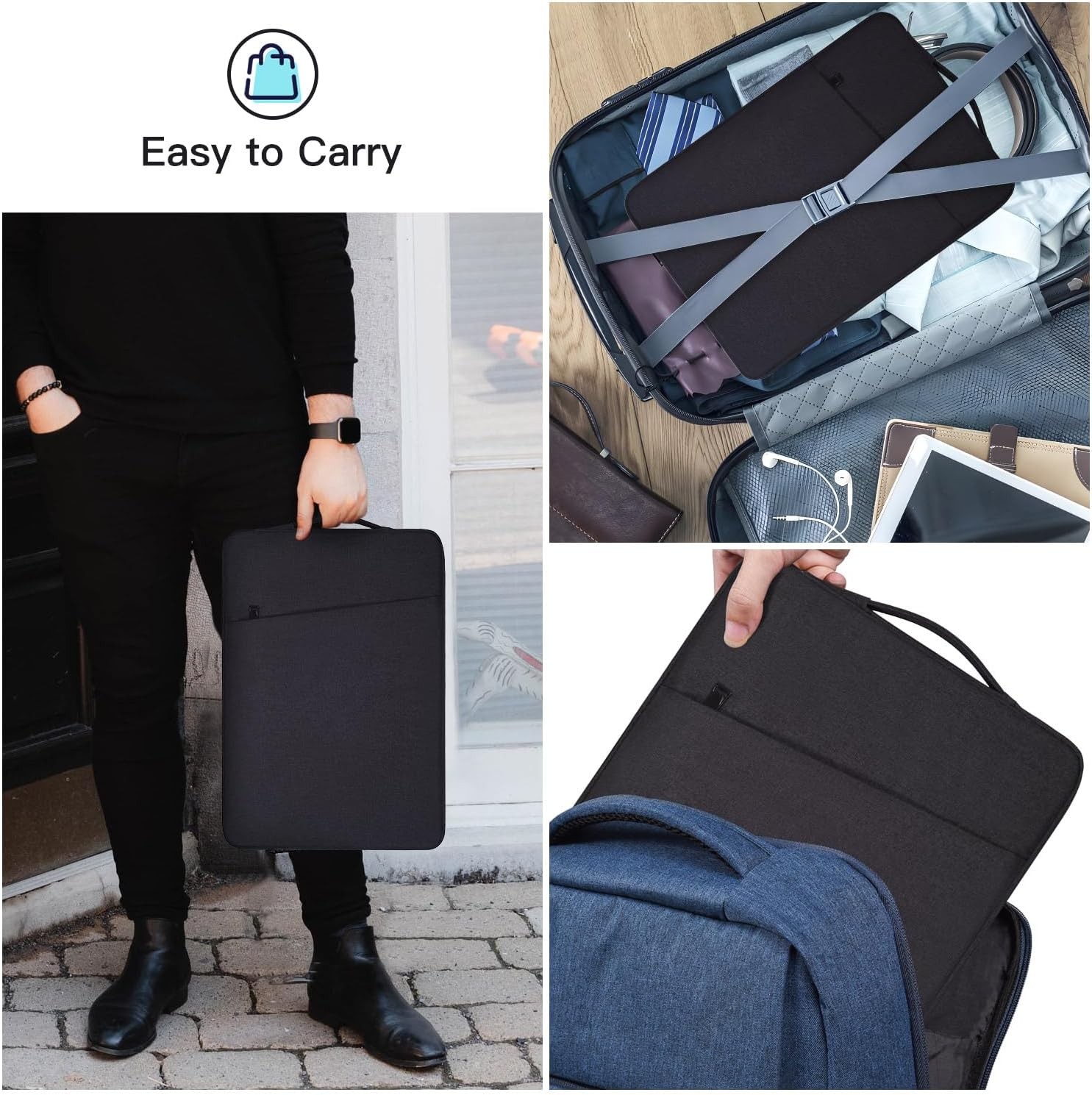 18-18.5 Inch Portable Monitor Case Sleeve for InnoView aimuonos Ingnok Motyeowe