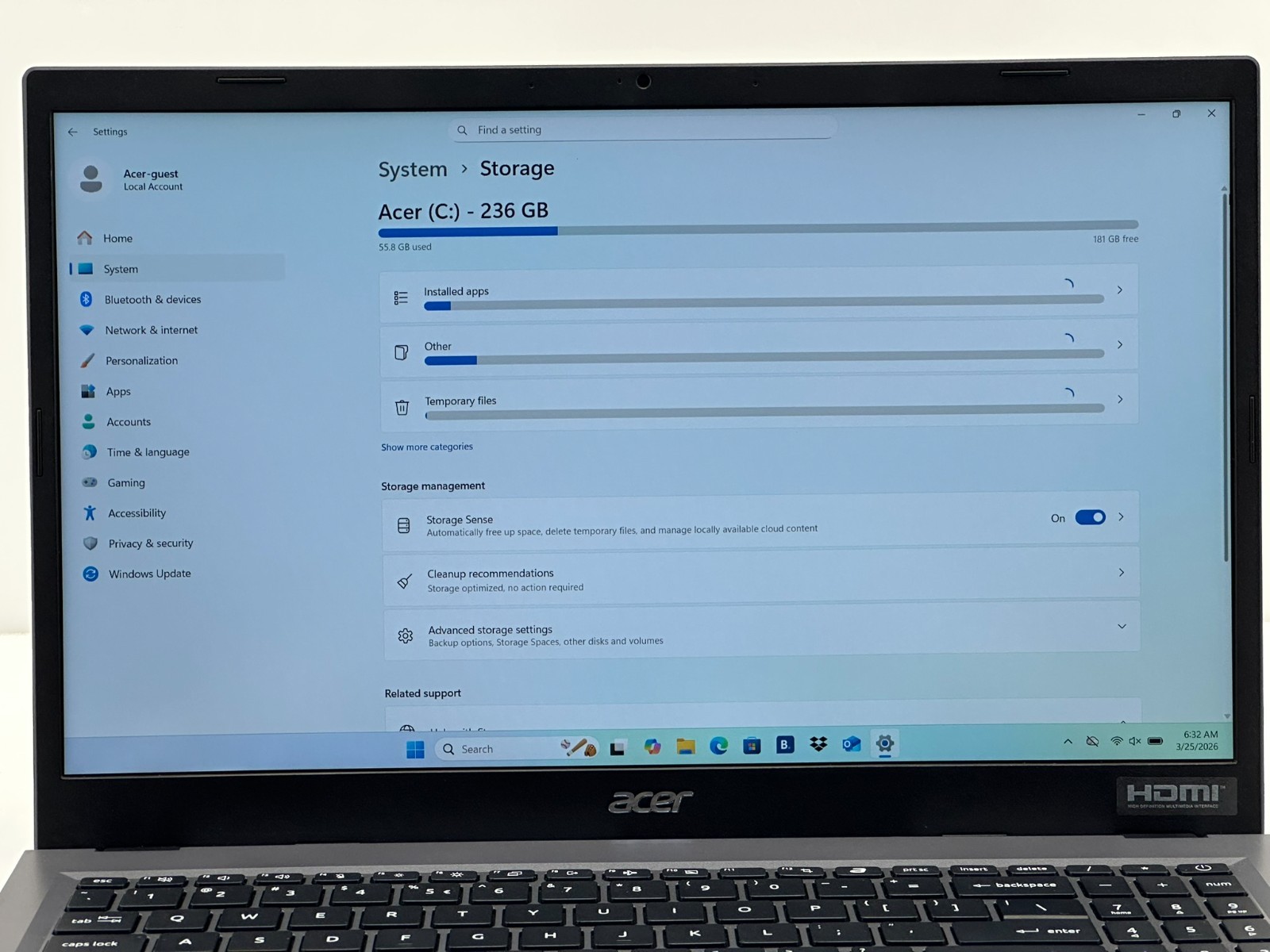 Acer – Extensa 15 215-24 15.6″ IPS LCD 256GB 8GB RAM Ryzen 3 7320U #10