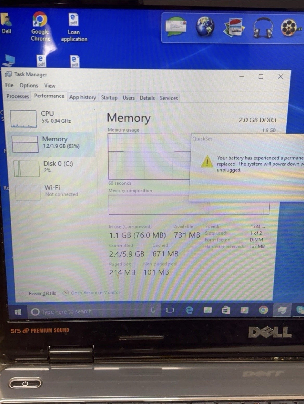 Dell Inspiron N5010 15.6″ Pentium P6100 2GB Win10 HDD 250-499GB Charger