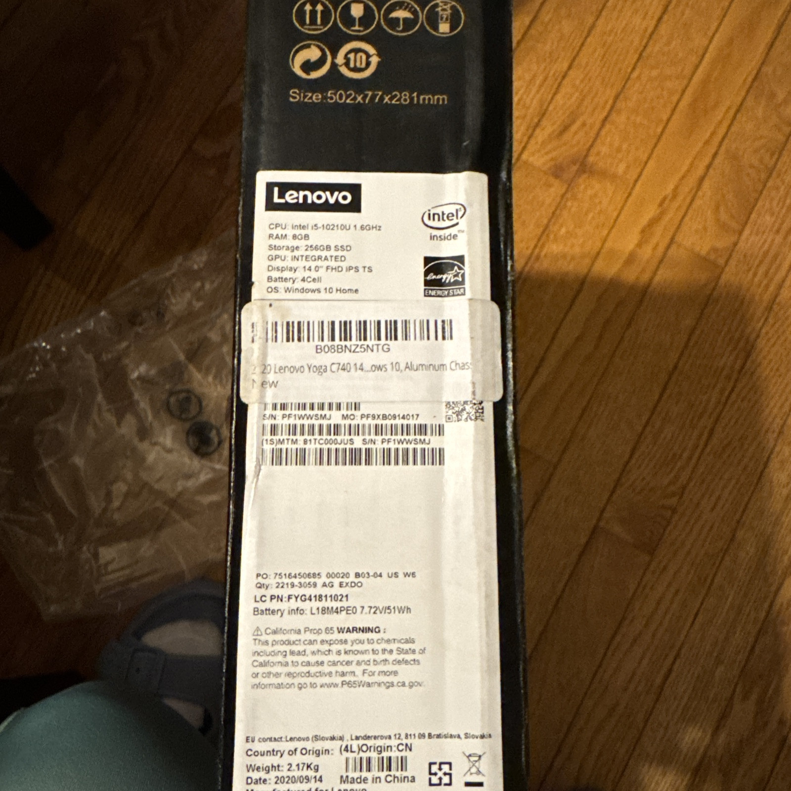 Lenovo Yoga C740 14 2020 FHD TOUCH 1.6 GHz i5-10210U 8GB 256GB SSD Good – READ