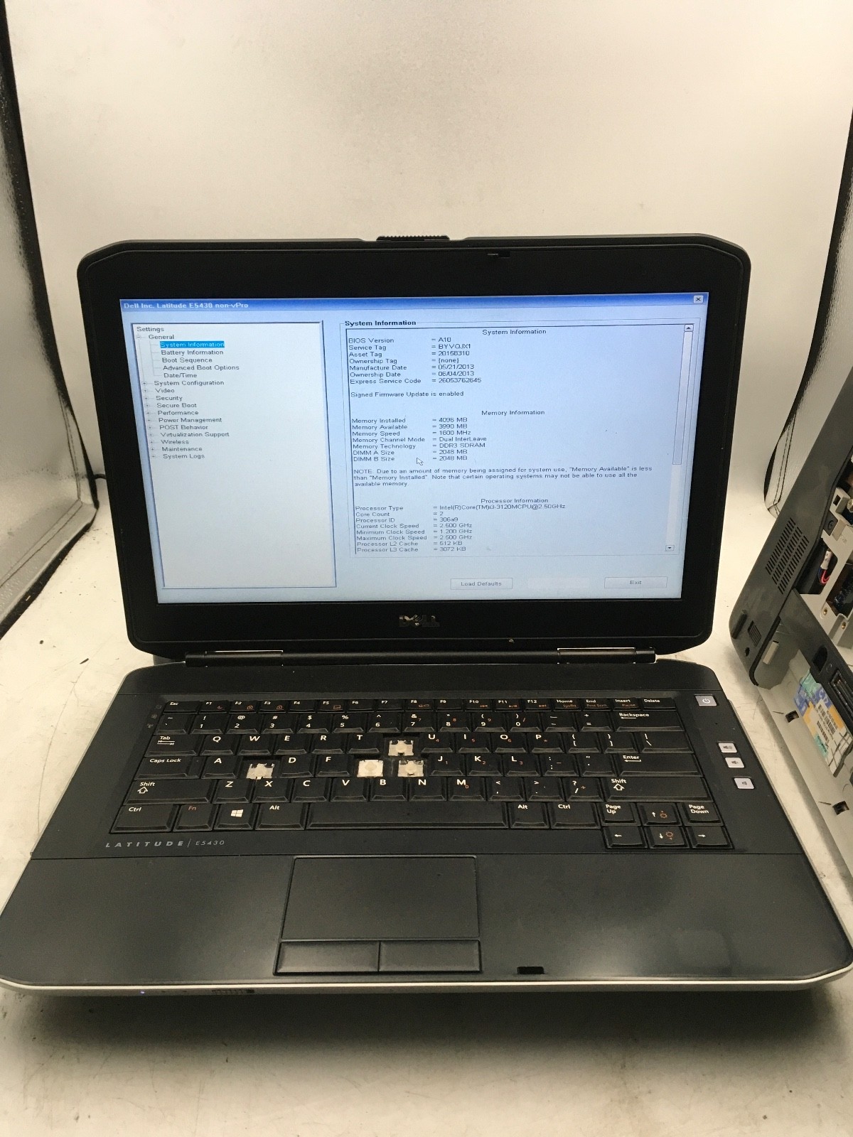 DELL LATITUDE E5430 – BOOTS TO BIOS – LOT OF 3 – INTEL I5/I3 – 4GB RAM – READ-BB