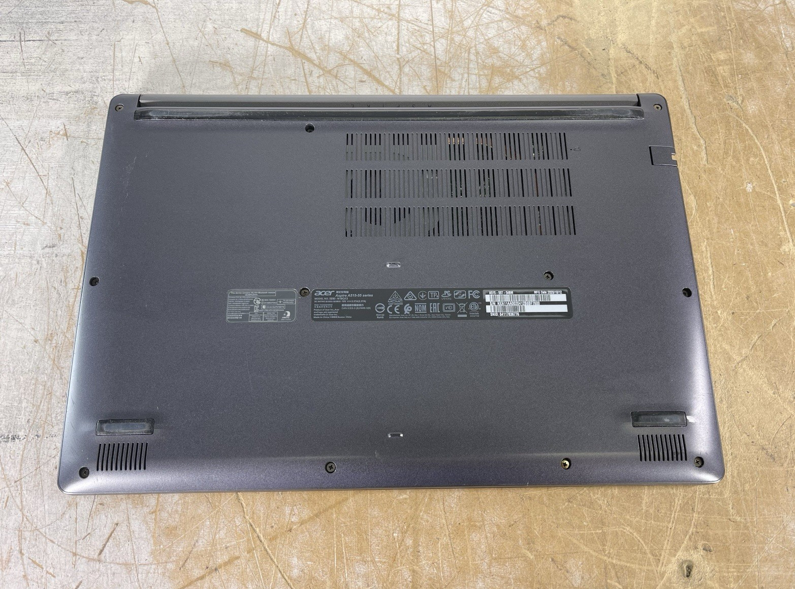 ACER ASPIRE 5 A515-55T-54BM i5-1035G1 @ 1.00GHz, 4GB RAM, NO HDD/OS – (PARTS)