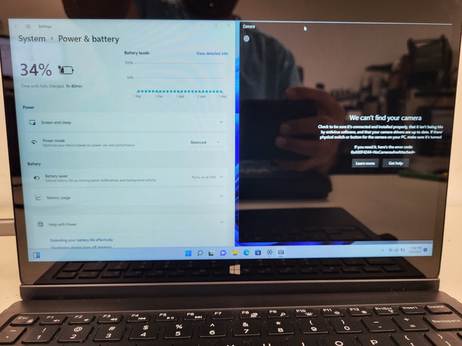 Dell latitude 7275 tablet 12.5″ M7-6Y75 1.2ghz 8gb ram 256gb ssd *READ D5PQJ72