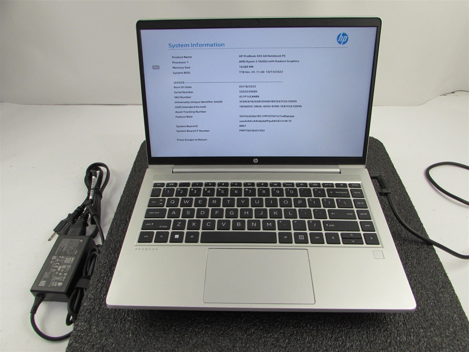 HP PROBOOK 445 (G8) FHD AMD RYZEN 5 5600U 512GB SSD 16GB RAM AMD GPU WIN 11 PRO