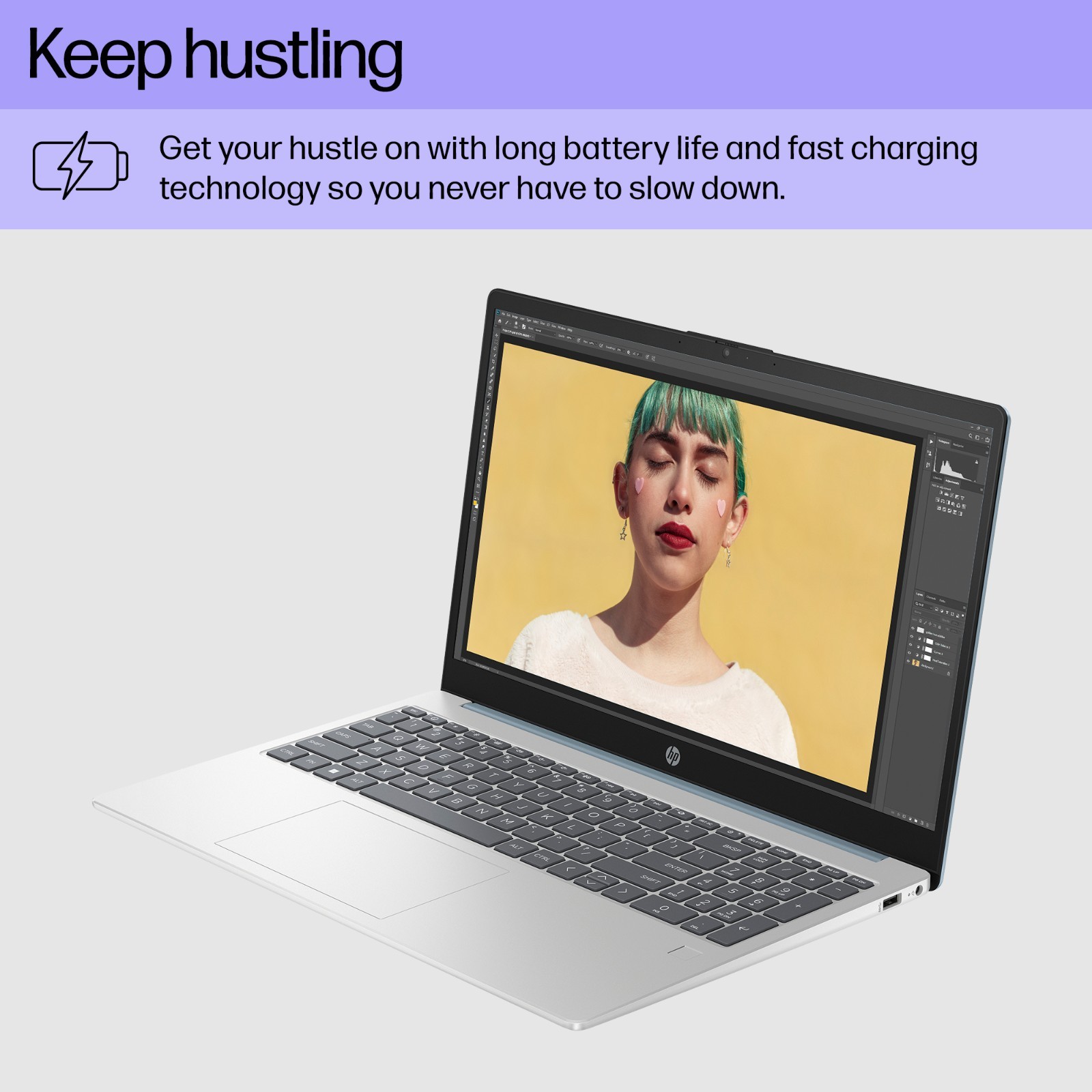 HP 15-FC0037DS 15.6″ Laptop AMD 7120U 4GB 128GB SSD Win11Home Fingerprint Reader
