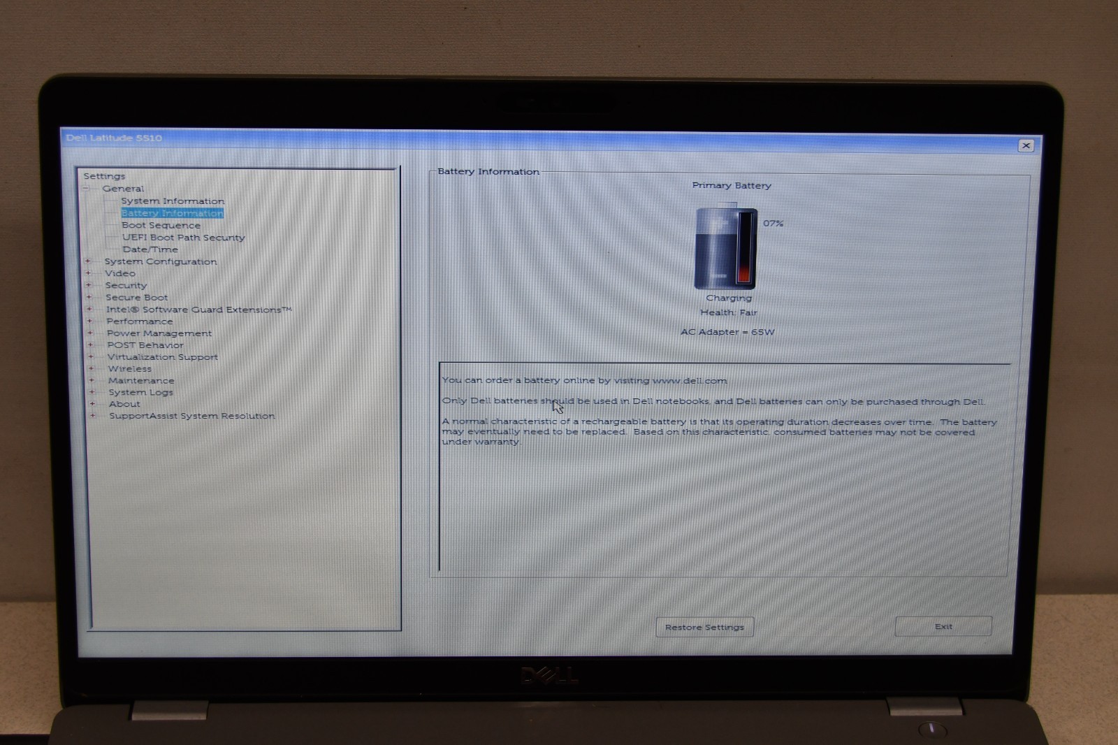 ^ Dell Latitude 5510 Intel i5-10210U @ 1.6GHz 8 GB Ram 256GB SSD No OS #X7266