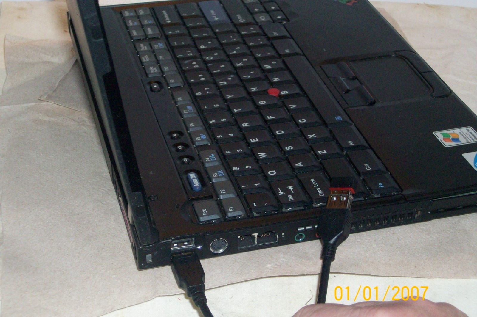 IBM ThinkPad Laptop T41P LAST OFFICIAL IBM MODEL Windows 7 w/USB Wifi and PCMCIA