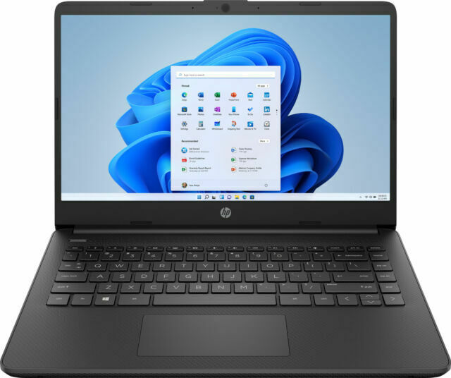 HP 14-fq0013dx 14″ (128GB SSD, AMD Athlon Silver 3050u, 2.30 GHz, 4GB) Laptop –