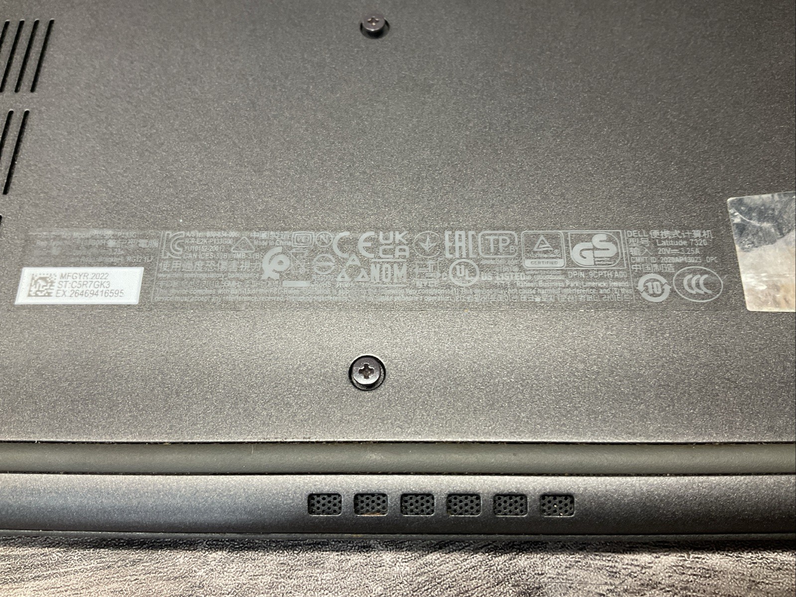 Latitude 7320 / i5 11th-12th / Integrated RAM Laptop Notebook PC / B6N