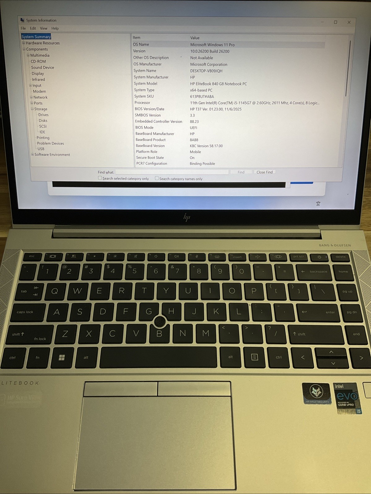 HP Elitebook 840 G8 14” ( 512GB SSD, Intel Core i5 11th Gen 2.60GHz, 16GB)