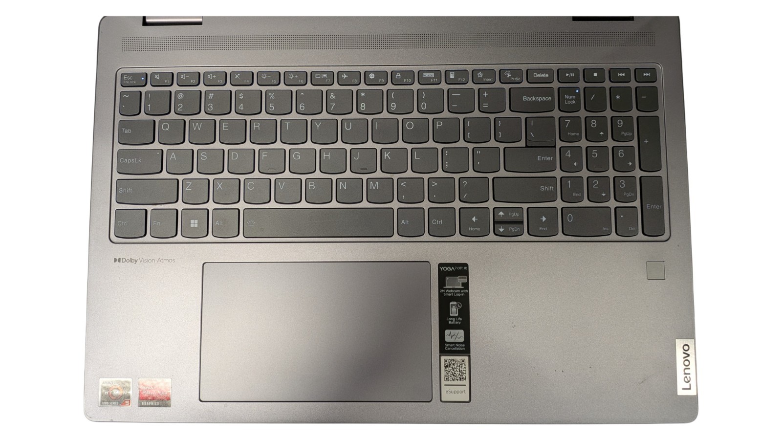 Lenovo Yoga 7 2-in-1 16″ Ryzen 5 7535U @ 2.90GHz, 8GB Ram, 256GB NVMe, Win11Pro