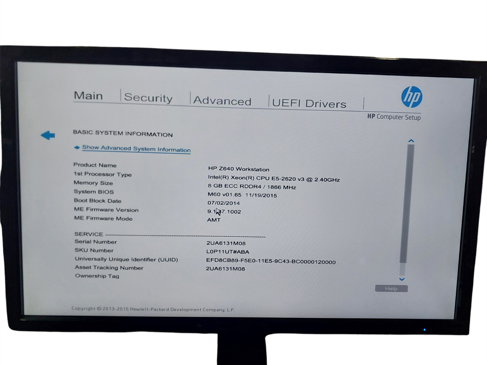 HP Z640 Workstation | Xeon E5-2620 v3 6-Core | 8GB RAM | No (HDD,GPU)