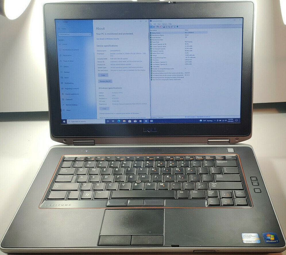 Dell Latitude E6420 Core i5-2540M 2.6GHz/8GB RAM/256GB SSD/14″ Win11 Nvidia NVS