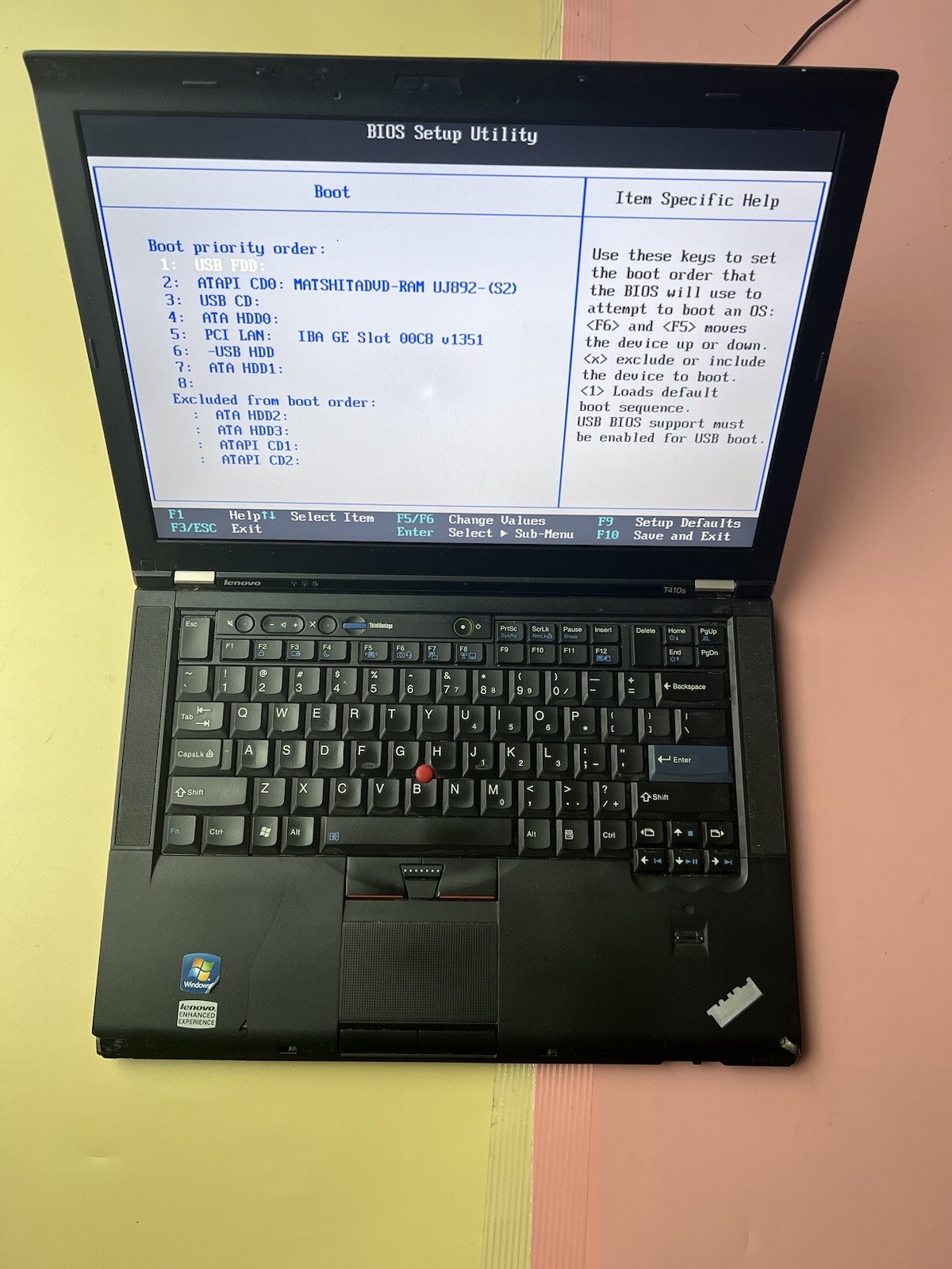 LENOVO THINKPAD T410s Core i5 M520 2.40GHz 2GB RAM 0GB HDD BIOS TESTED
