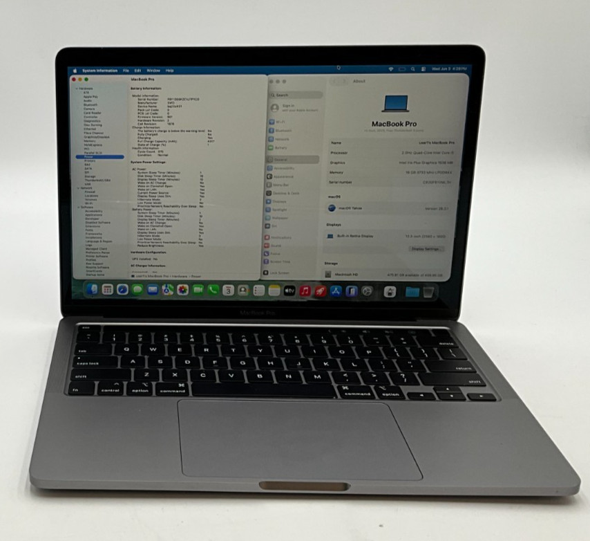 APPLE MacBook Pro 13 A2251 I5-1038NG7 16GB 512GB * TAHOE C02GFB1VML7H