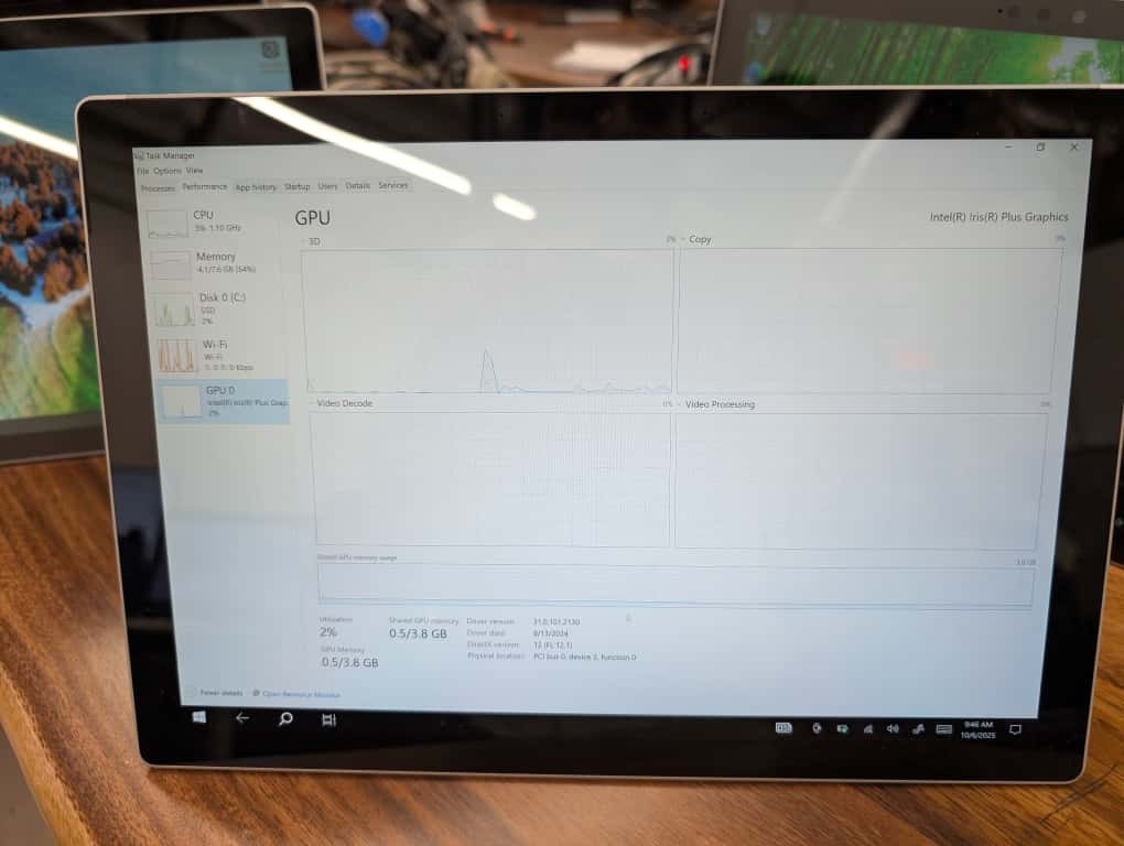 Microsoft Surface Pro 7 Tablet Core i5-1035G4 1.1GHz 8GB RAM 256GB SSD Win10 Pro