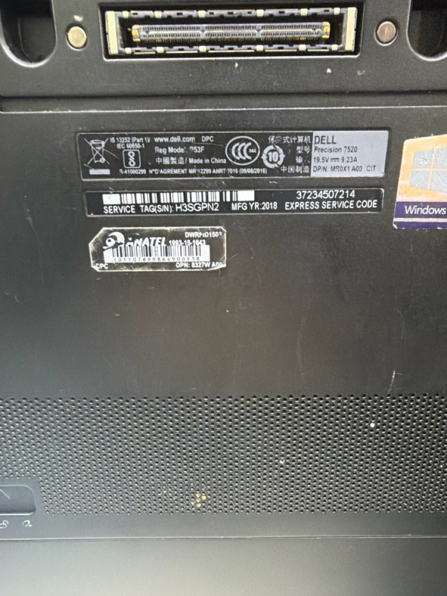 DELL PRECISION 7520 INTEL CORE I7 WORKSTATION (EZ3002918)