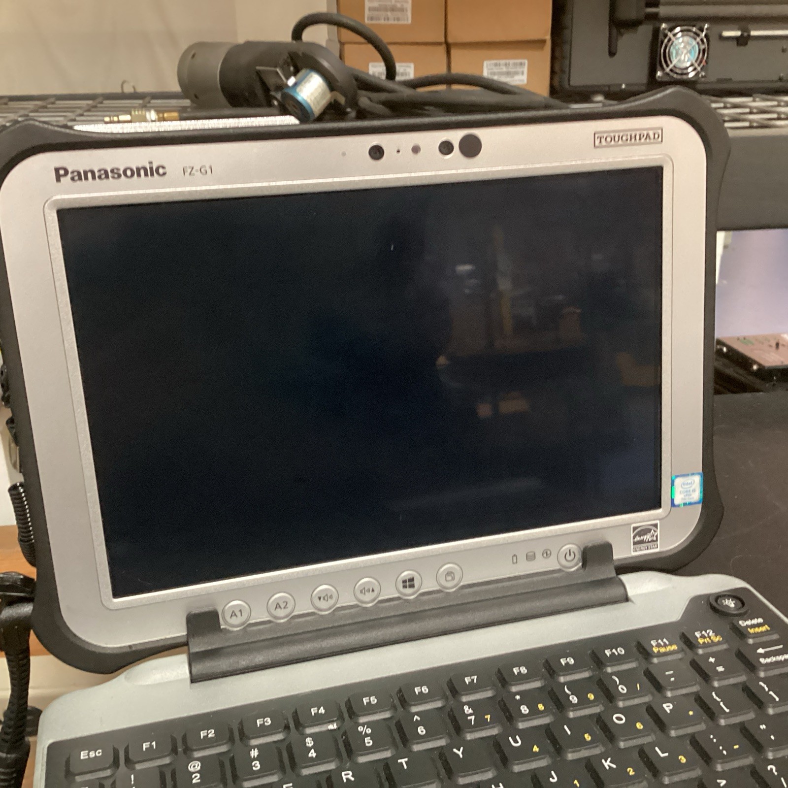 Panasonic Toughpad FZ-G1 MK5 i5 7300U@2.60GHz 8G Ram 256GB SSD W/Keyboard No OS