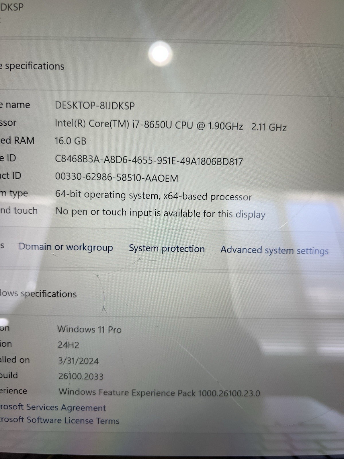 Microsoft Surface Book 2 I7-8650u 16gb RAM 512gb SSD