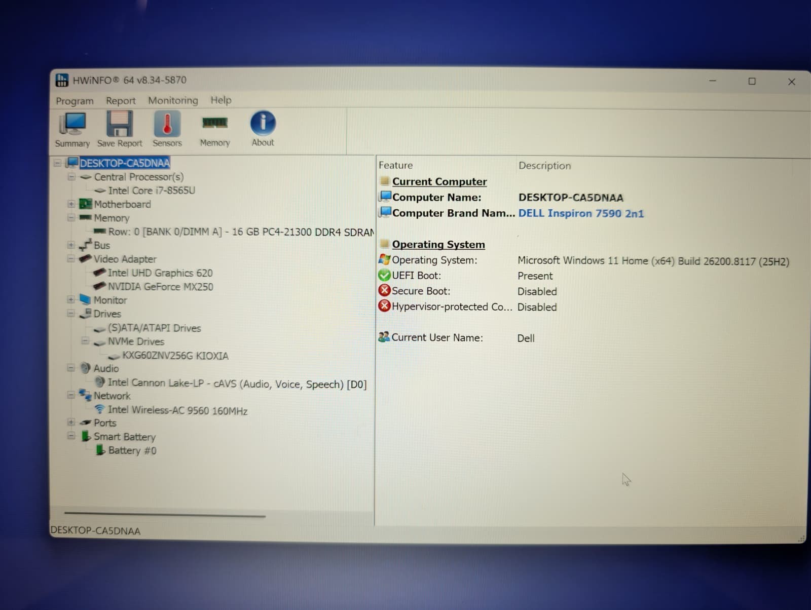 Dell Inspiron 15 7590 2n1 4K | i7 8th 16GB RAM 256GB SSD | NVIDIA MX250 Backlit