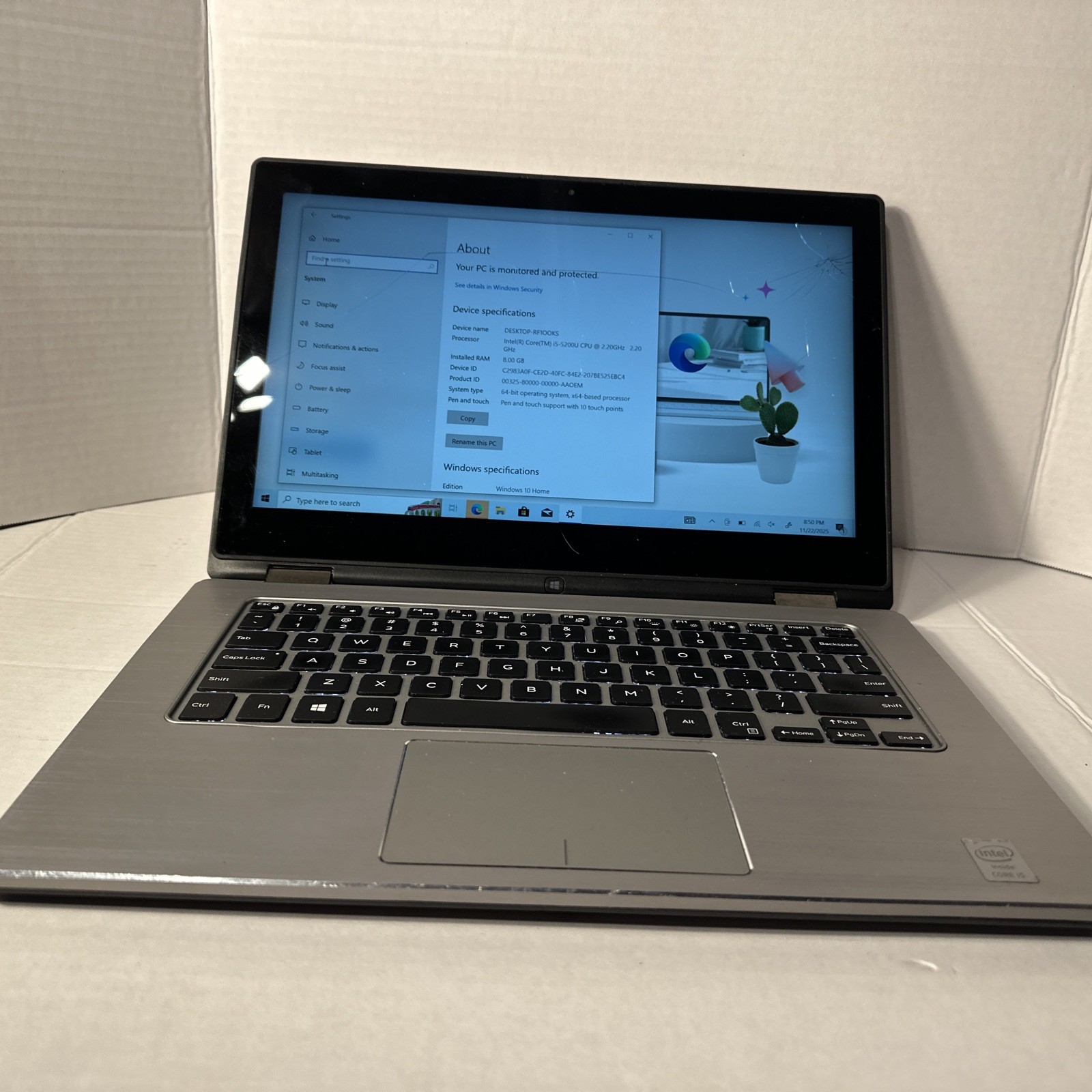 Dell Inspiron 13-7353 13.4″ i5-5200u 2.20Ghz 8GB RAM 500gb !!READ!