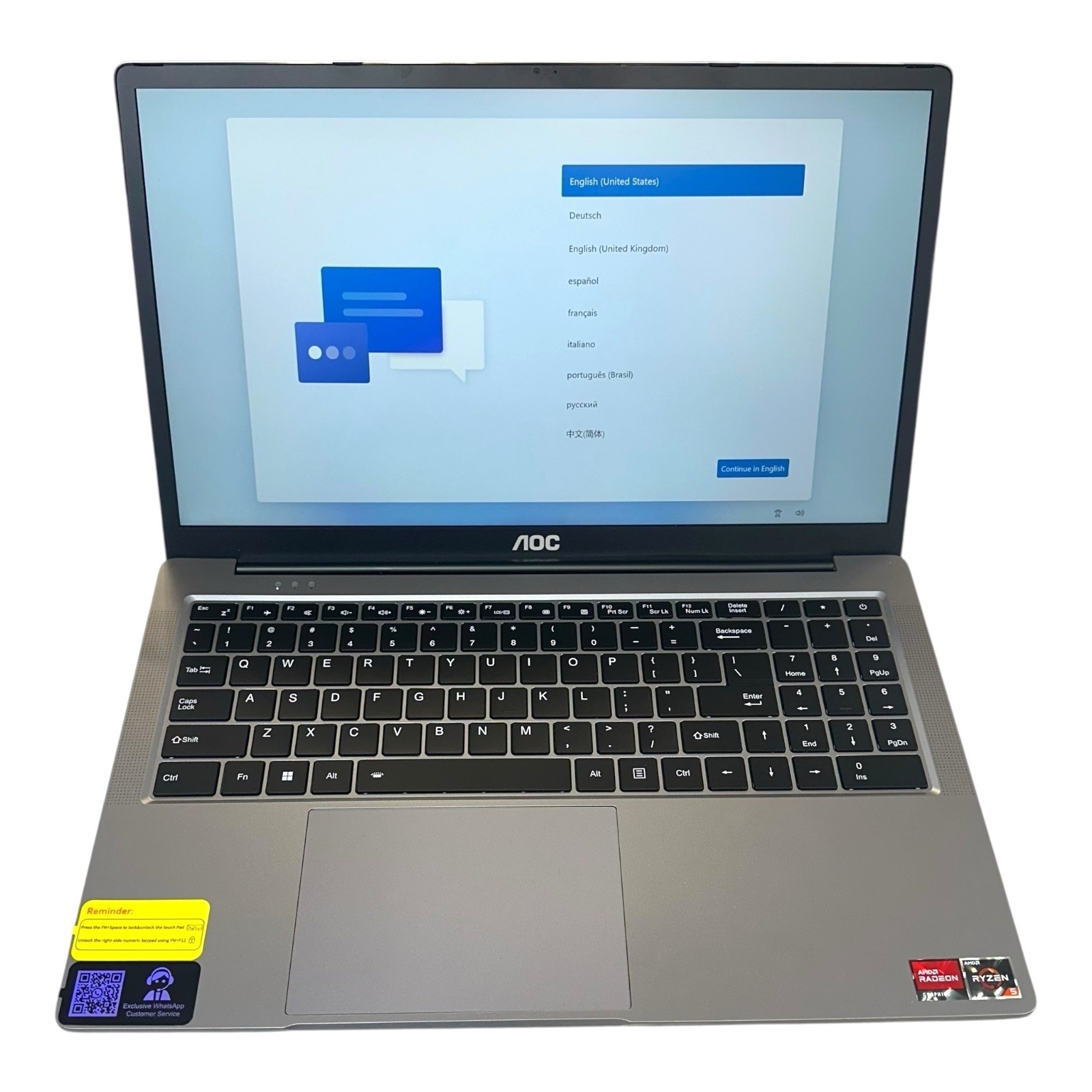 AOC AX16 Pro 16.1″ Laptop with AMD Ryzen 7 5700U Processor(8C/16T, Up to 4.3GHz)
