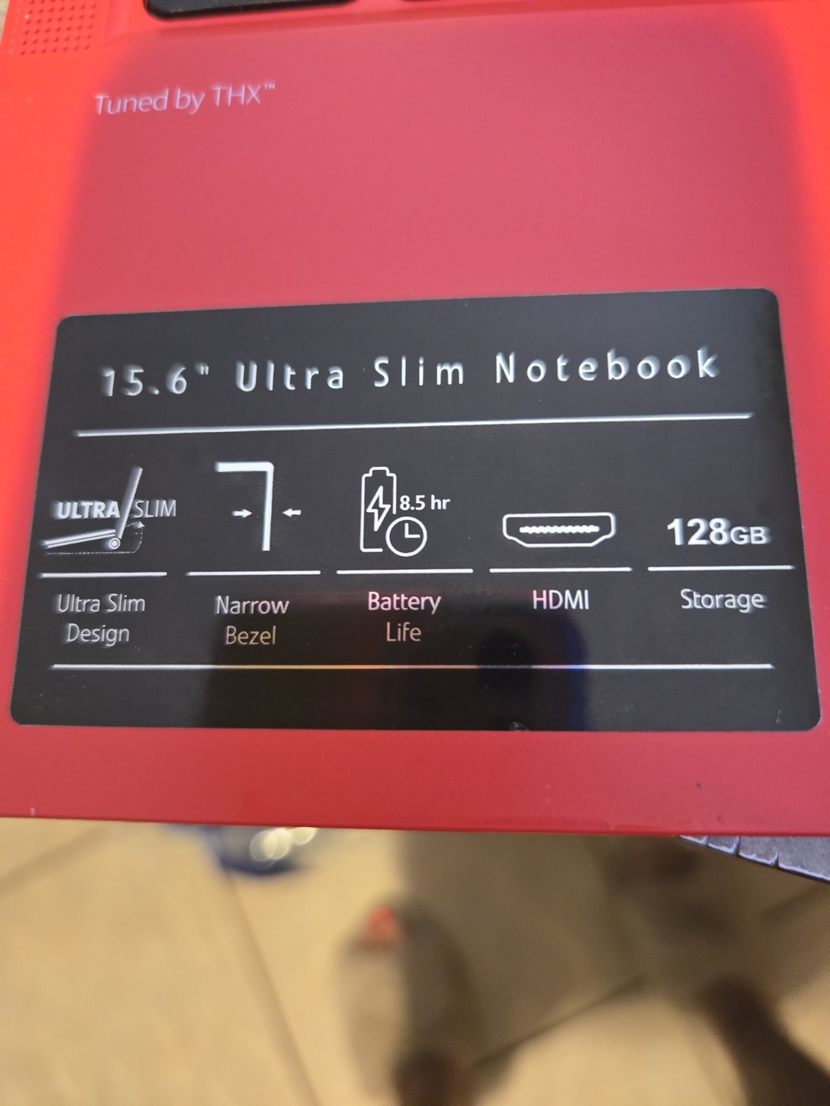 Gateway 15.6″ Ultra Slim Notebook Red 128GB SSD HDMI Laptop