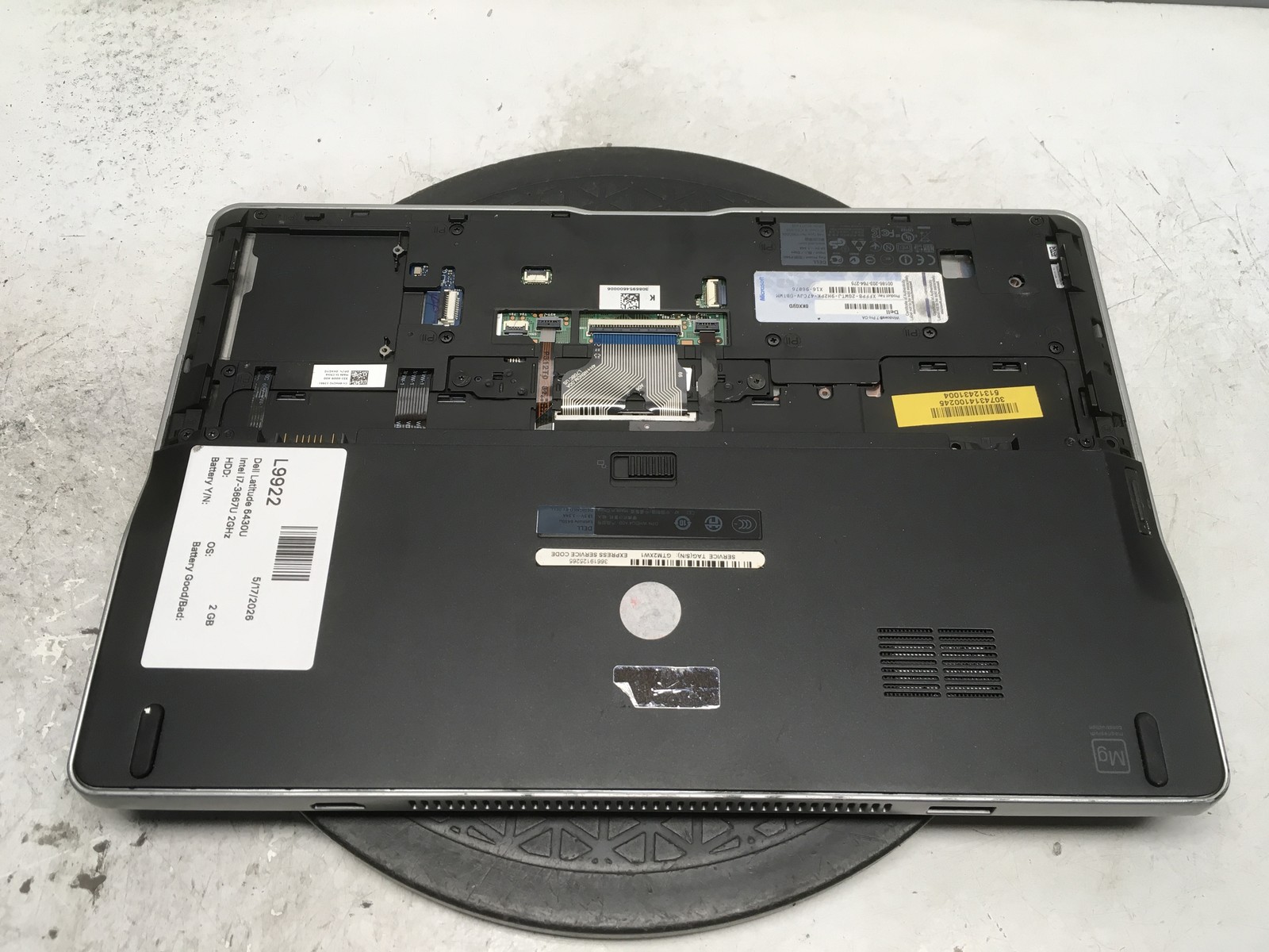 Dell Latitude 6430U Intel i7-3667U 2GHz 2 GB NO HDD No Batt