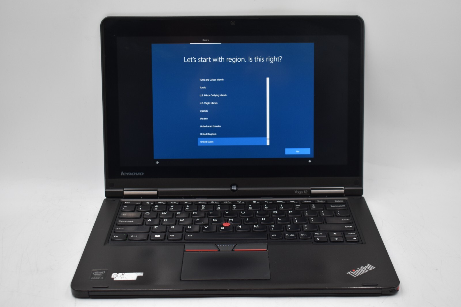 12.5″ Lenovo YOGA 12 2-IN-1 Laptop i3-5005U @ 2.00GHz 4GB RAM 128GB SSD *READ*