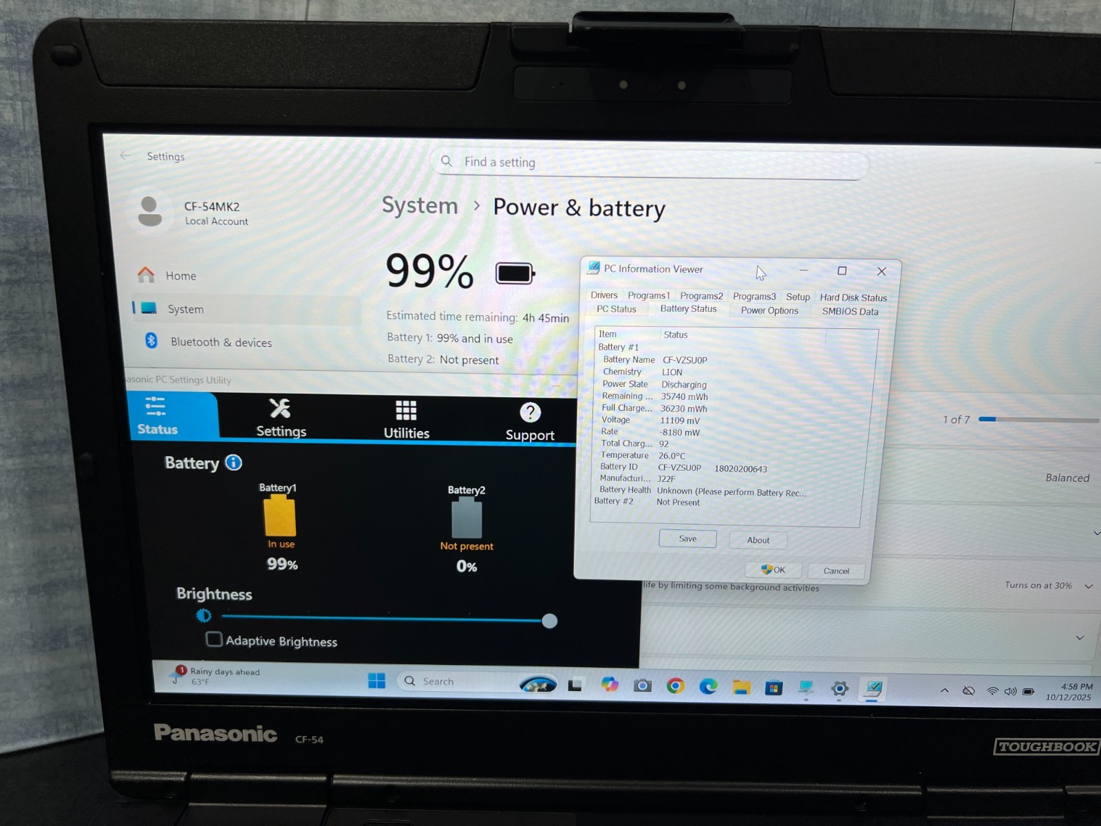 CF-54F9885KM, i5-6300U 2.40Ghz,8GB Mem,256GB SSD,Touchscreen,4G LTE,GPS,4,210Hrs