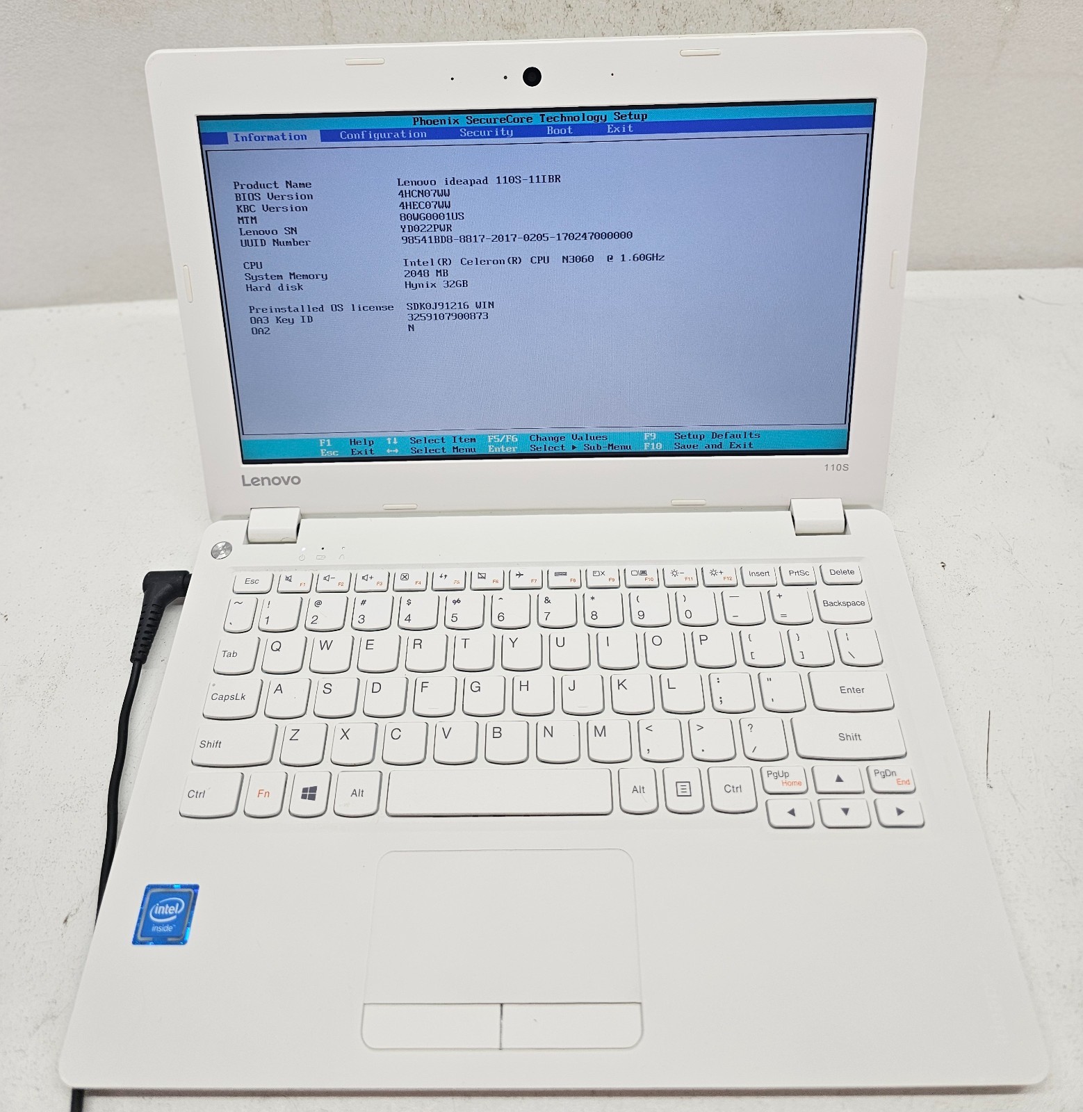 Lenovo IdeaPad 110S-11IBR Laptop Intel Celeron N3060 2GB Ram 32GB NO OS (FL)