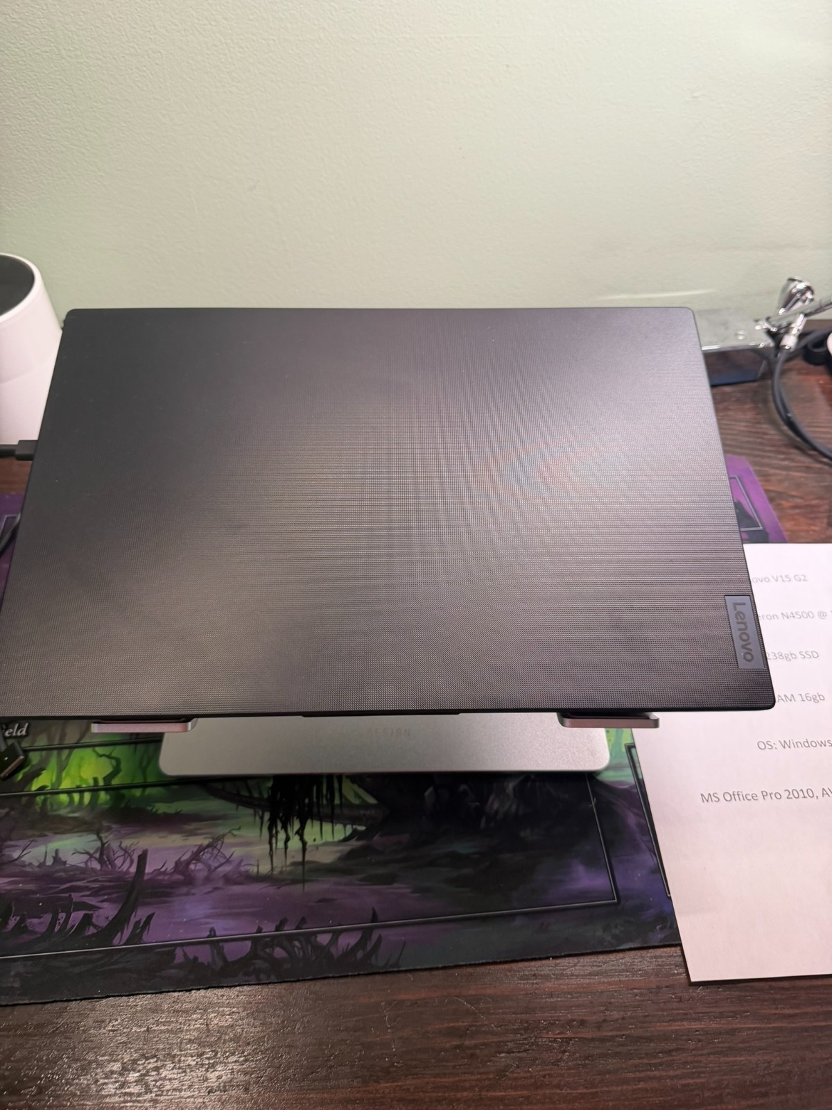 Lenovo V15 G2 15.6in N4500 16GB RAM 238GB SSD Win11 Pro, Office 2010