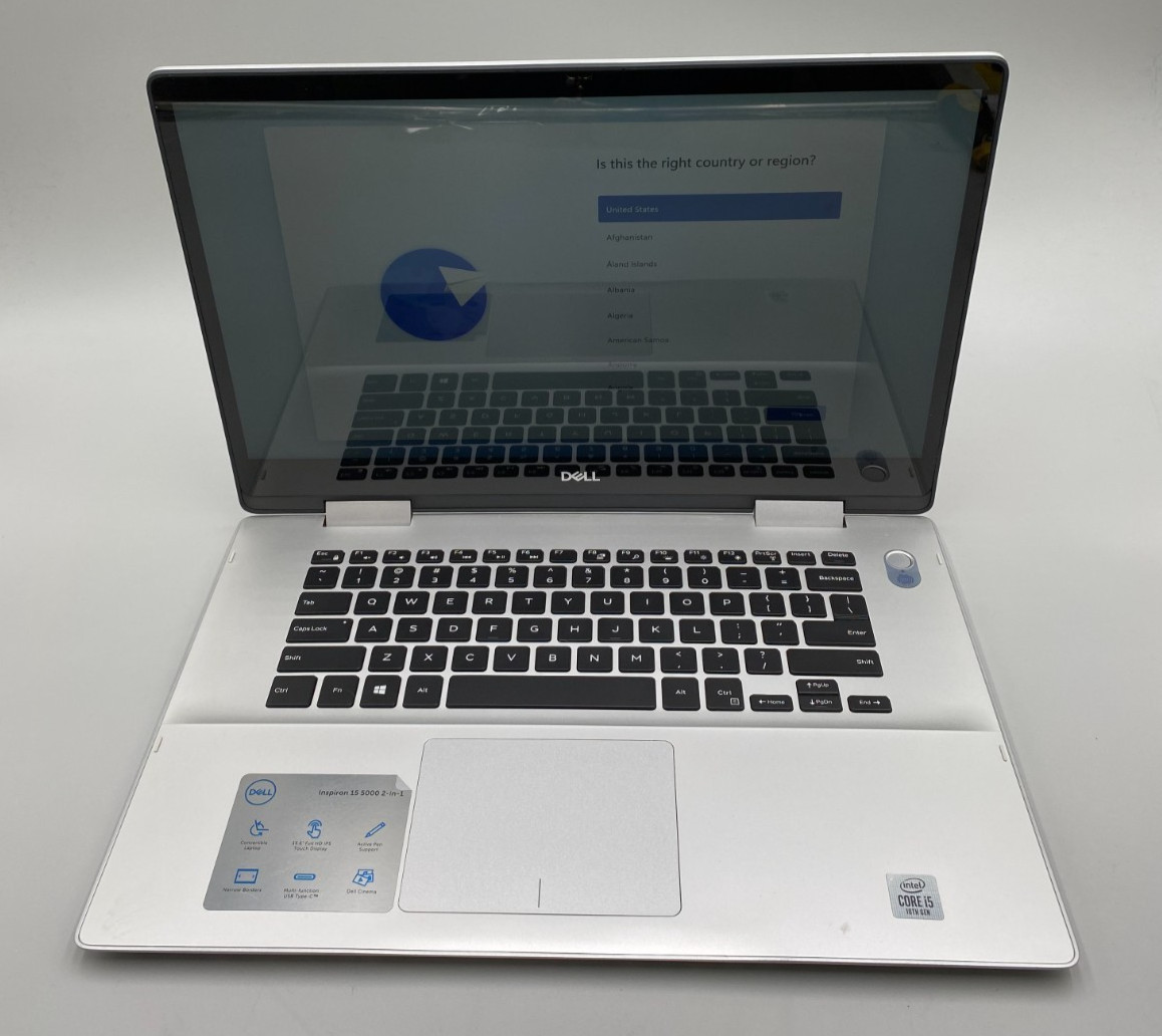 DELL Inspiron 5591 2-n-1 15.6″ i5-10210U 512GB SSD 8GB DDR4 Silver Laptop Good