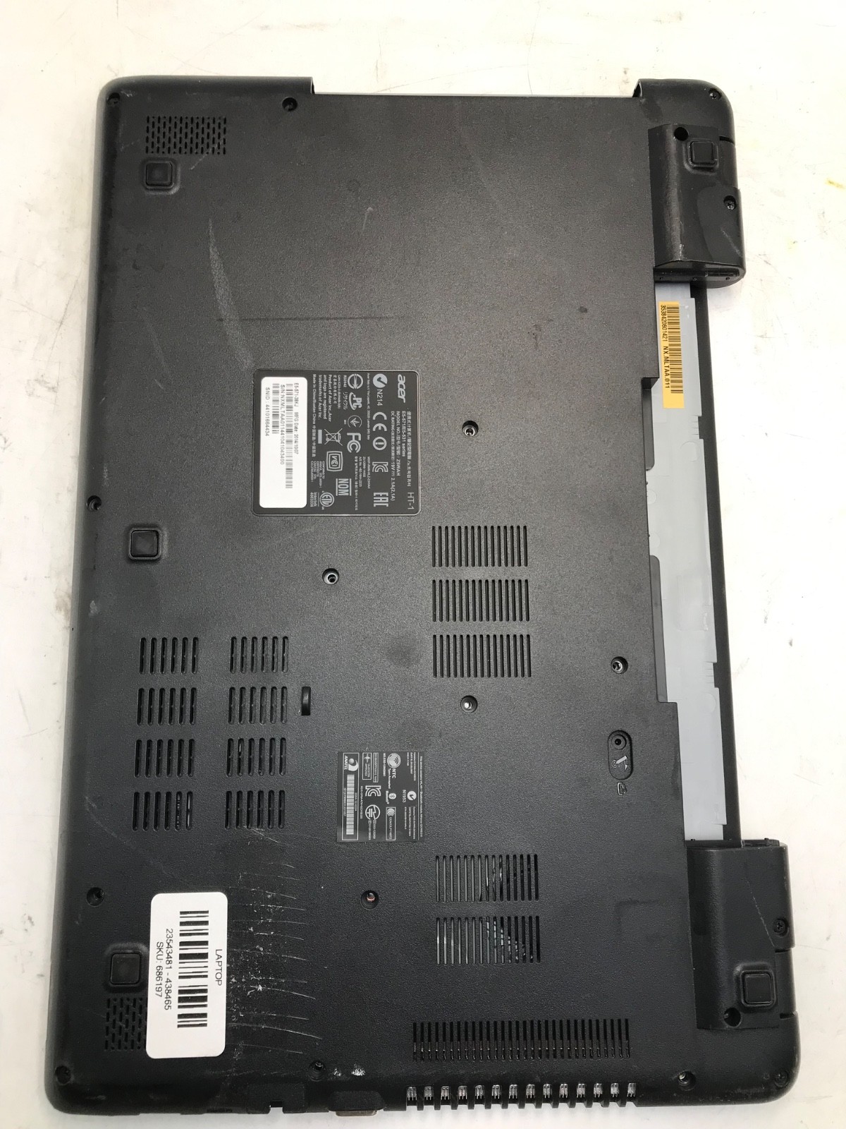 Acer Aspire E15 Intel Core i3-4005U 2.GHz 15″ Laptop-NO POWER/PARTS ONLY- MZ