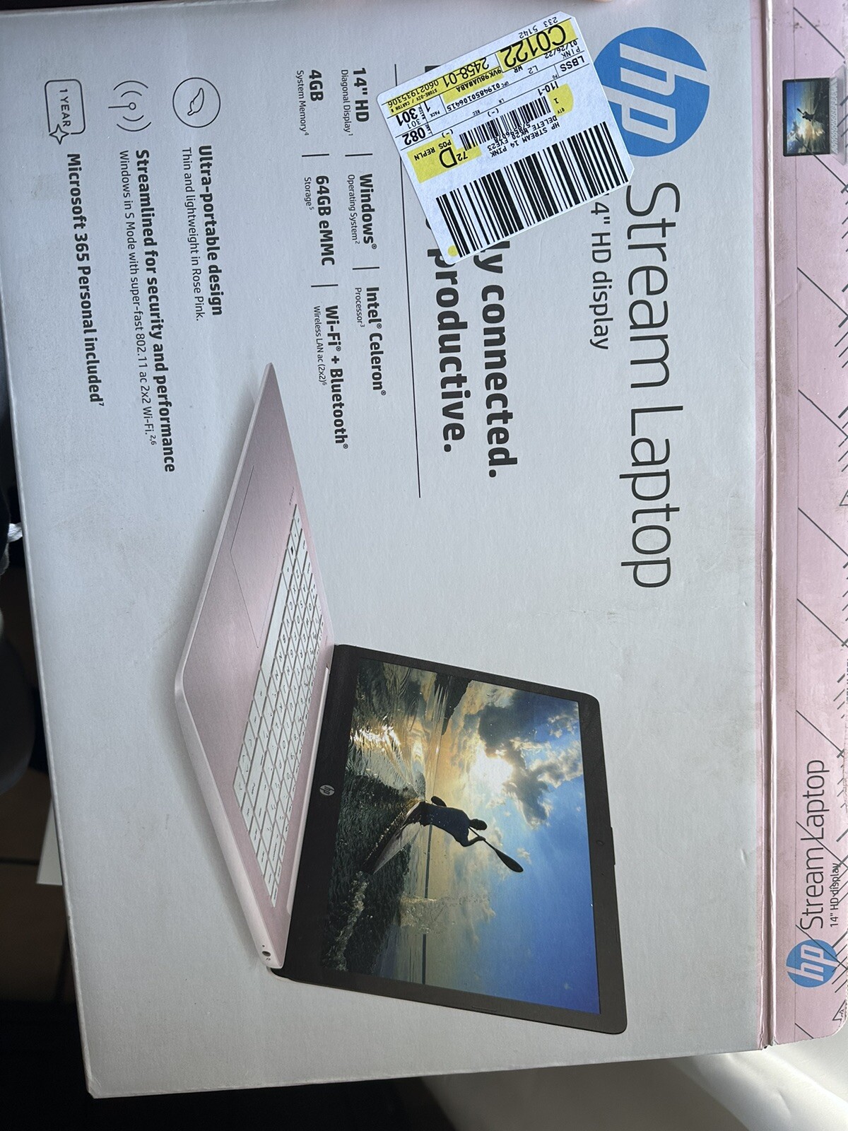 HP Stream 14-cb172wm 14″ (64 GB, Intel Celeron N4000, 1.10 GHz, 4 GB) Laptop…