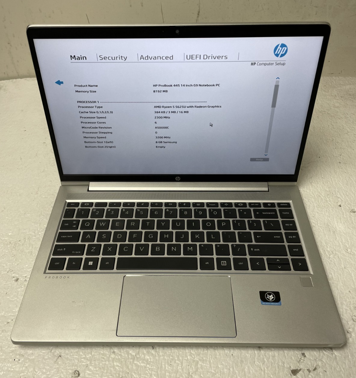 HP ProBook 445 G9 14″ AMD Ryzen 5 5625U 2.30GHz 8GB RAM NO SSD Parts *READ